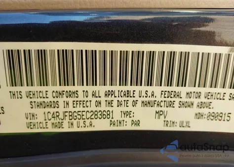 2014 Jeep Grand Cherokee Limited from USA, damaged, VIN 1C4RJFBG5EC283681